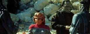 Nog and Garak are caught by Jem'Hadar who also crash landed on the planet.