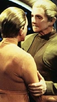 Odo about to link with the Female Shapeshifter.